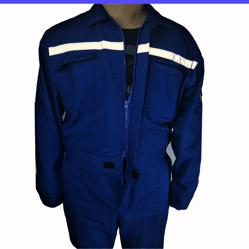 批發純棉連體工作服男加厚耐磨勞保工裝工廠船員連體工作服套裝